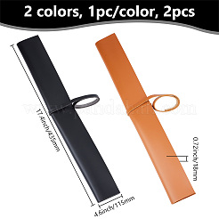 2 шт. 2-цветный чехол для хранения палочек из искусственной кожи AJEW-OC0005-12