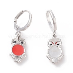 Латунные серьги обруча&nbsp;EJEW-I230-02P