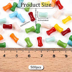 500 шт. непрозрачных цветных стеклянных бусин&nbsp;SEED-PA0001-07