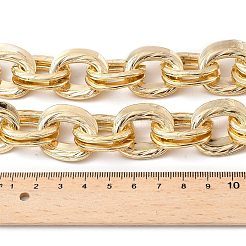 Унисекс толстые алюминиевые двухзвенные цепочки ожерелья&nbsp;LS-NJEW-V006-01G