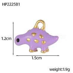 Подвески из нержавеющей стали 304 с эмалью&nbsp;STAS-OY002-77G