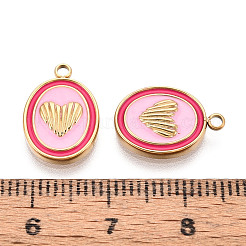 Подвески из нержавеющей стали 304 с эмалью&nbsp;STAS-T068-22