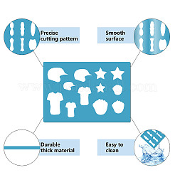 Акриловая серьга ручной работы шаблон&nbsp;DIY-WH0359-069