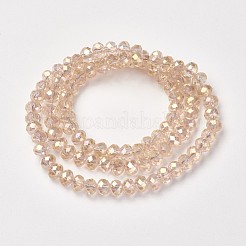 Гальванизируйте прозрачное стекло бисер нитей&nbsp;EGLA-A034-T6mm-T15