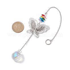 Латунные полые подвесные украшения&nbsp;HJEW-JM01929-01