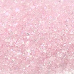 Прозрачная гальваническая поделка из измельченного стекла&nbsp;GLAA-F123-03