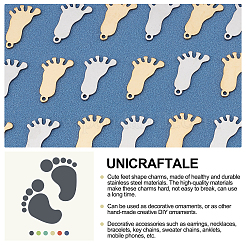 40 шт. подвески из нержавеющей стали 304 двух цветов&nbsp;STAS-UN0028-47