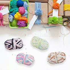 4 пачка 4-х цветных полиэфирных шнуров с градиентом цвета&nbsp;OCOR-DC0001-07