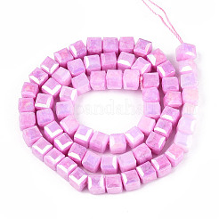 Антикоррозийные гальванические стеклянные бусины&nbsp;GLAA-T025-6mm-10G