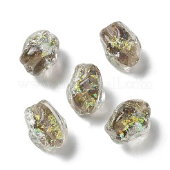 Нити из фольгированных бусин лэмпворк ручной работы&nbsp;FOIL-Z001-06D