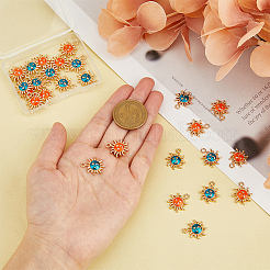 28шт 2 цвета сплава эмалевые подвески&nbsp;ENAM-HY0001-29