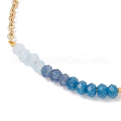 Браслеты из натуральных бусин из окрашенного малайзийского нефрита&nbsp;BJEW-JB12979