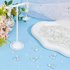 Латунные клипсы серьги&nbsp;KK-BBC0013-04