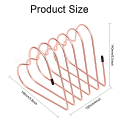 Настольные выставочные витрины утюга сердца&nbsp;ODIS-WH0038-47RG