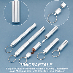 5 шт. 5 стиля наружный портативный алюминиевый сплав съемный небольшой многофункциональный ящик&nbsp;KEYC-UN0002-27