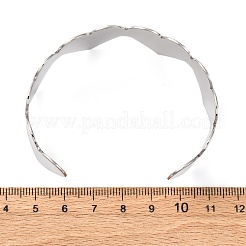 Романтические браслеты-манжеты из нержавеющей стали 304 для женщин&nbsp;BJEW-Q045-01P