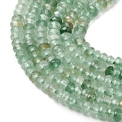 Природный зеленый бисер пряди клубники кварца&nbsp;G-G343-A07-2x4mm