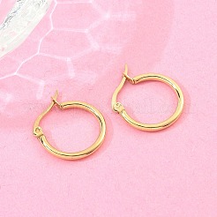 Серьги-кольца из нержавеющей стали 304 с ионным покрытием (IP)&nbsp;EJEW-N0016-11G-B