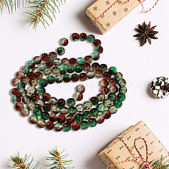 4 прядь хрустящие стеклянные бусины нити&nbsp;CCG-PA0001-01B