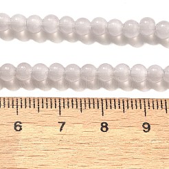 Выпечки окрашены имитация нефрита стекловолокна круглый шарик&nbsp;LS-DGLA-Q021-4mm-43