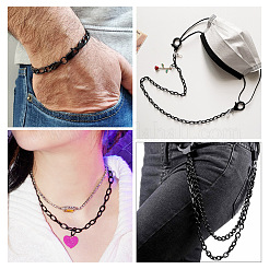 Овальные бордюрные цепи из оксидированного алюминия&nbsp;CHA-TAC0004-01EB