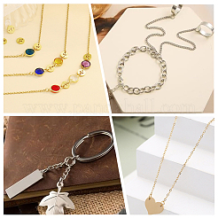 300 шт. 6 стиля стойки с покрытием из латуни соединительные кольца&nbsp;KK-BBC0023-06