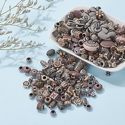 Смешанные в старинном стиле акриловые бусины&nbsp;MACR-YW0001-37