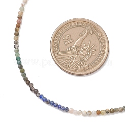 Ожерелье из круглых граненых бусин диаметром 2 мм&nbsp;NJEW-JN05865-03