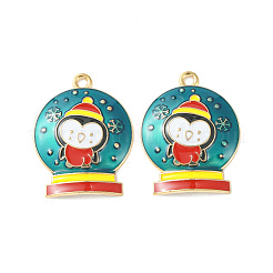 Рождественские эмали сплава подвески&nbsp;ENAM-D047-07G-01