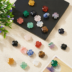 24шт 12 стиля натуральных и синтетических бусин из смешанных драгоценных камней&nbsp;G-TA0002-53