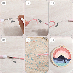 Стартовые наборы для вышивки перфоратором&nbsp;DIY-WH20007-13D