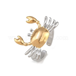 Регулируемые манжеты из нержавеющей стали 201 с открытыми кольцами для женщин&nbsp;RJEW-B156-02GP-02