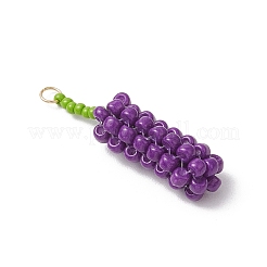 Подвески из стеклянных бусин шелковицы&nbsp;PALLOY-MZ00749-01