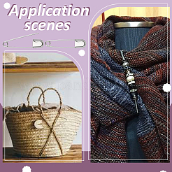 20 шт. фурнитура для броши в виде железной английской булавки&nbsp;IFIN-AR0001-45