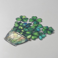 Акриловые цветочные горшки подвесные украшения&nbsp;AJEW-WH20007-74