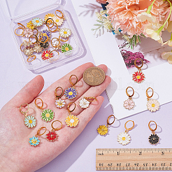 14 пара серег с застежкой-молнией на английском языке&nbsp;EJEW-AR00006