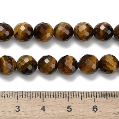 Природных тигровый глаз бисер нитей&nbsp;G-L642-F01-8mm