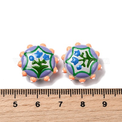 Бусины из стеклянной эмали LAMP-K039-34J-1