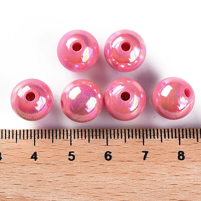 Непрозрачные акриловые бусины X-MACR-S370-D12mm-A02-1