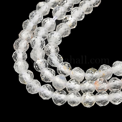 Бусины из натурального белого топаза&nbsp;G-RM241221-B17-1