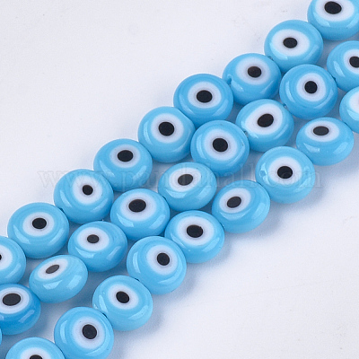 Ручной сглаза бусины бисер нитей&nbsp;LAMP-S191-02B-09-1