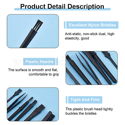 Наборы щеток для чистки клавиатуры компьютера&nbsp;AJEW-GL0001-37-1