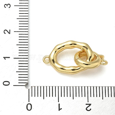 Реечное покрытие латунь микро паве прозрачный кубический цирконий складные застежки KK-K392-35G-1