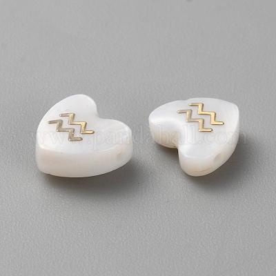 5шт натуральные белые бусины из ракушек BSHE-TAC0004-02A-1