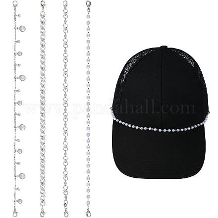 4 шт. латунная цепочка для шляпы AJEW-SZ0002-75A-1