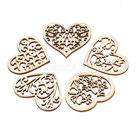 Неокрашенного дерева подвески WOOD-I004-35-1