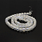 AB Color Plated Glass Faceted Cube Beads Strands, Clear AB, 4x4x4mm, Hole: 1mm, about 91pcs/strand, 15 inch
