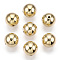 CCB Plastic Beads, for DIY Jewelry Making, Round, Golden, 12mm, Hole: 1.8mm