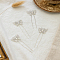 4Pcs Alloy Rhinestone Hair Sticks, Butterfly, Silver, 77x26x5.5mm