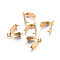 304 Stainless Steel Pinch Bails, Golden, 14x12x5.5mm, Hole: 2mm, Pin: 1mm